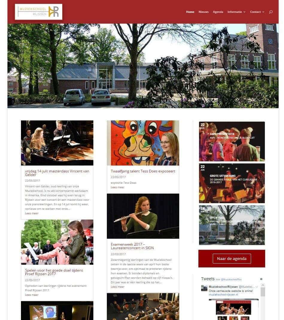 Afbeelding Website Muziekschool Rijssen