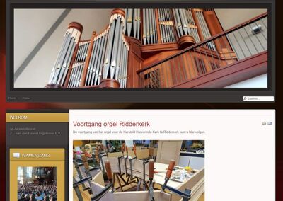 Opdracht nieuwe website Van den Heuvel Orgelbouw